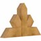 Ekena Millwork Saratoga Rough Sawn Timber Gable Bracket, Western Red Cedar, 36"W x 23"H x 4"D x 6"F, 15/12 Pitch GBW036X23X0406SAR00RWR - alternate 5